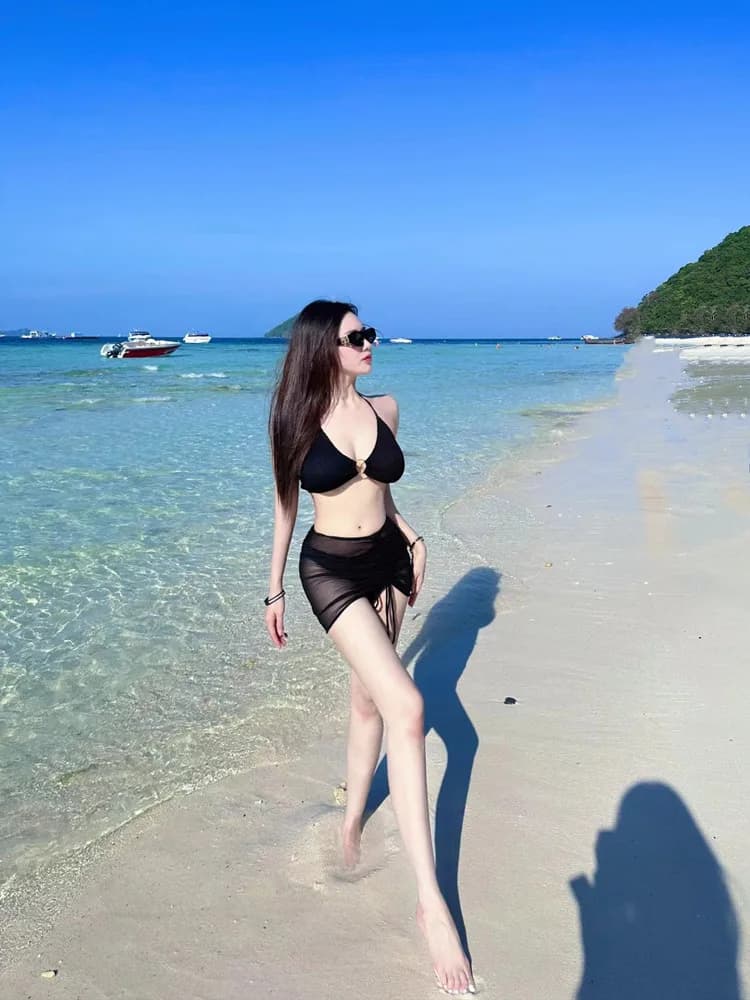 Costume da bagno bikini nero da donna per parco acquatico, top a gilet e gonna separata, per fotografia e nuoto, per appassionate di nuoto