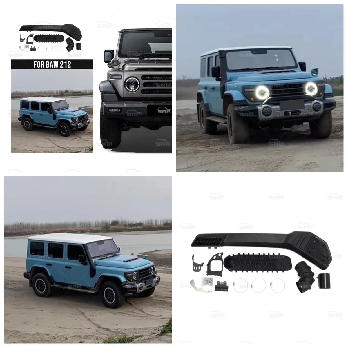 Accessori Auto Shamo per Fuoristrada 4X4, Snorkel per Baw 212, Accessori Esterni per Auto