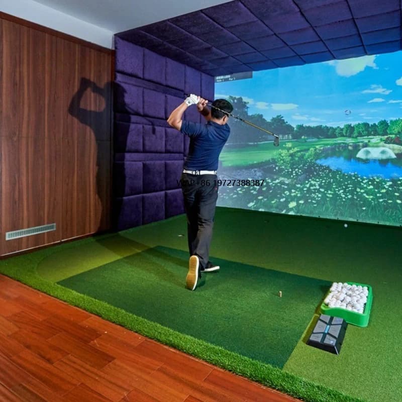 Tappetino da colpo per tappetino da golf in nylon standard all'ingrosso per l'inserto a T del simulatore dello schermo del cortile della gamma di guida