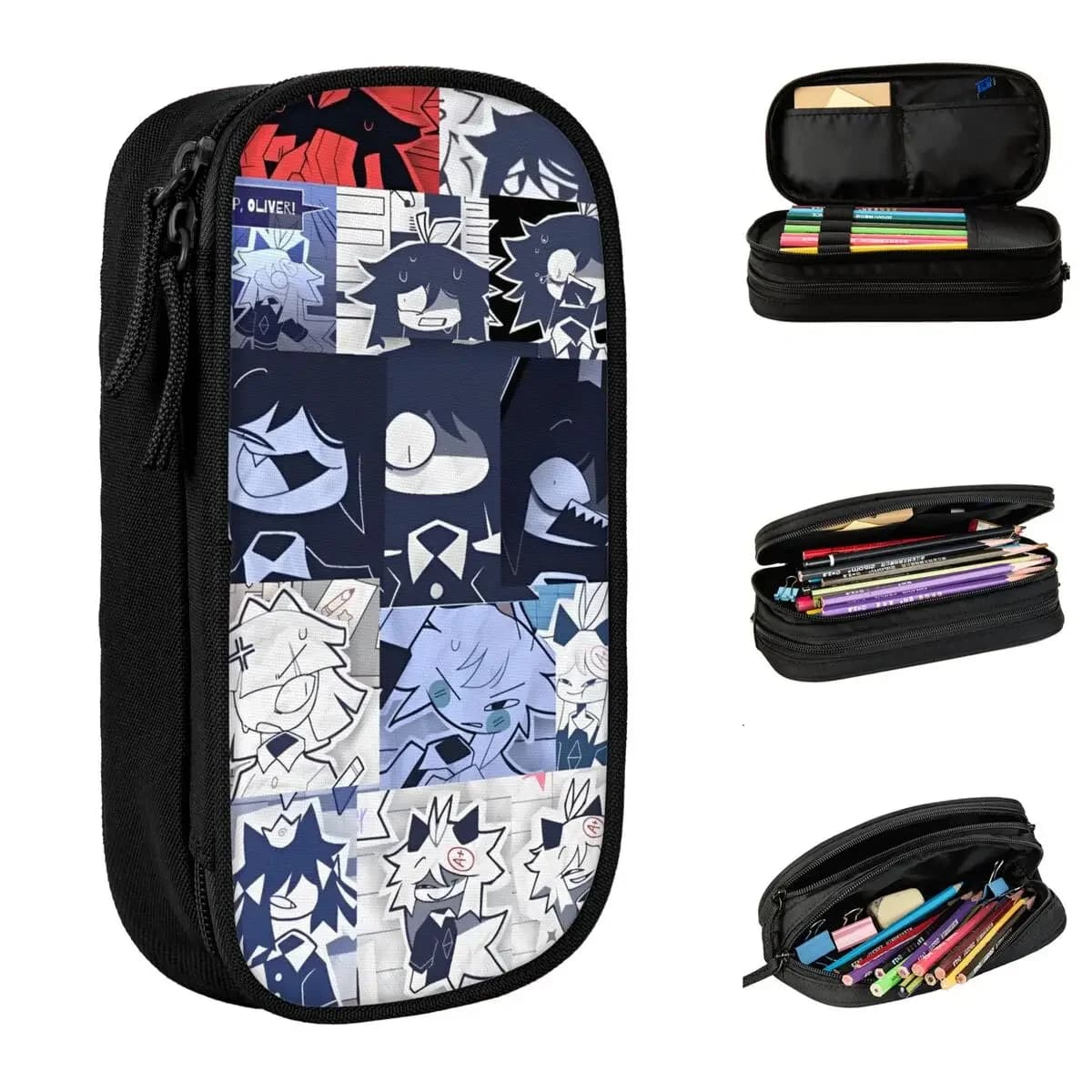 Miss Circle Astuccio per matite anime Astuccio per penne classico per l'educazione in carta fondamentale Studente di grandi dimensioni Astuccio regalo per la scuola degli studenti