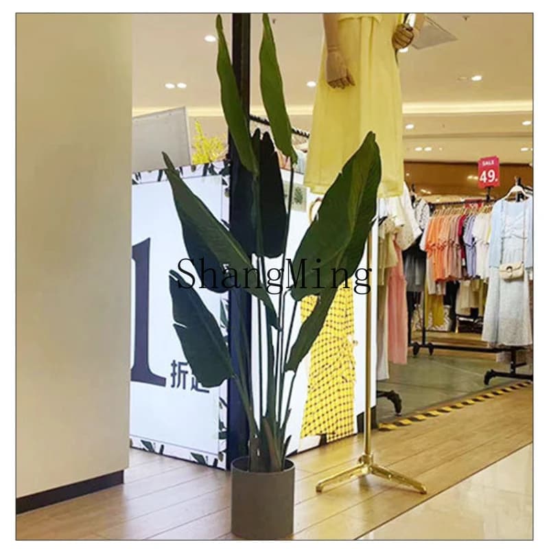 Simulation SM Bird of Paradise Indoor plants Pot Plants Office Green Plants Fake Luxury Living Room Ornament High-end Light