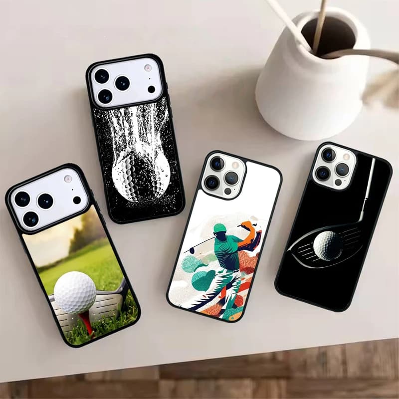 Golf Ball Phone Case For iPhone 17 AIR 16 16e 15 14 13 12 11 PRO MAX PLUS Cover