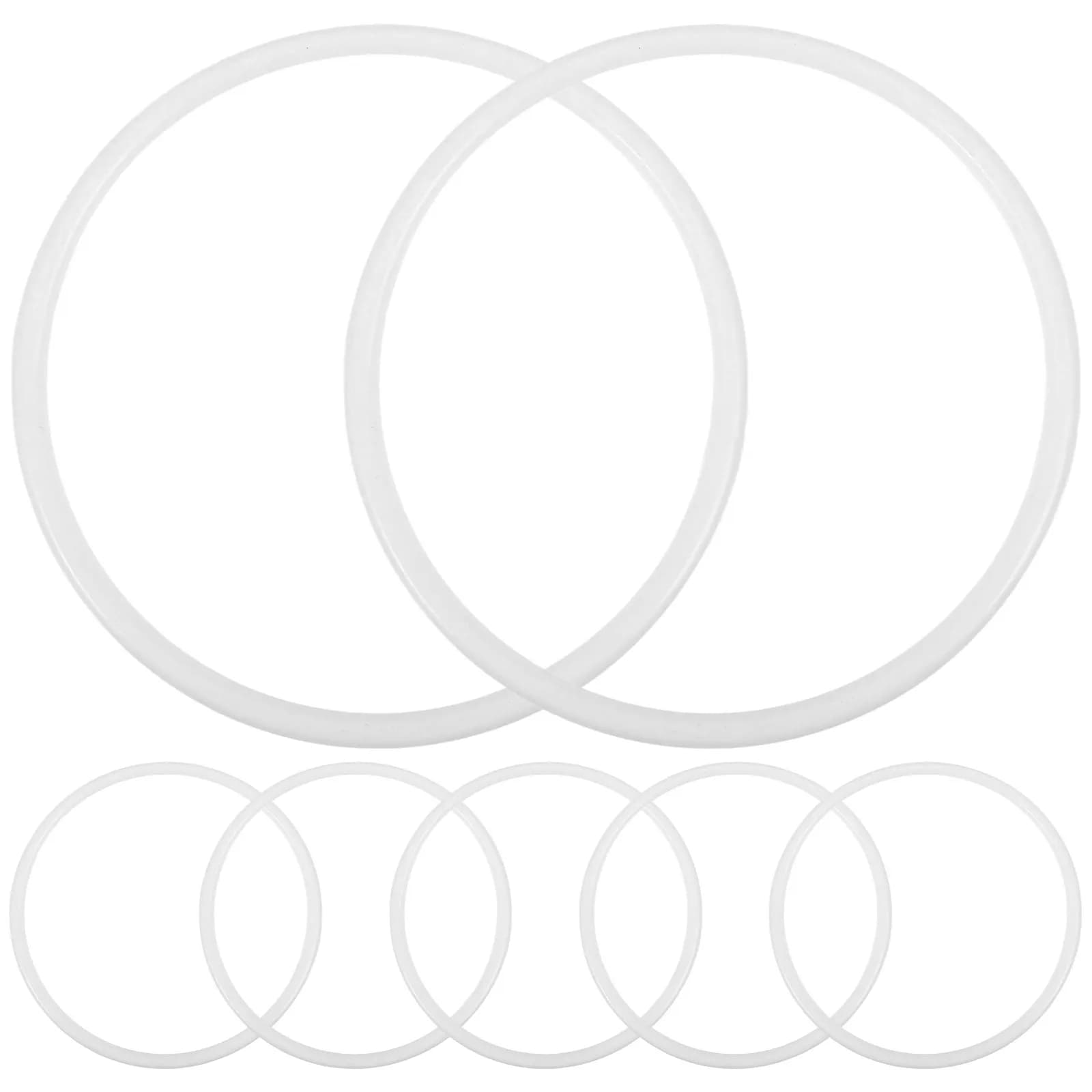 20Pcs Dreamcatcher Circle Plastic Rings 13Cm White DIY Material DIY Craft Macrame Hoop Hoop Shaped for Mandalas Wall Decor