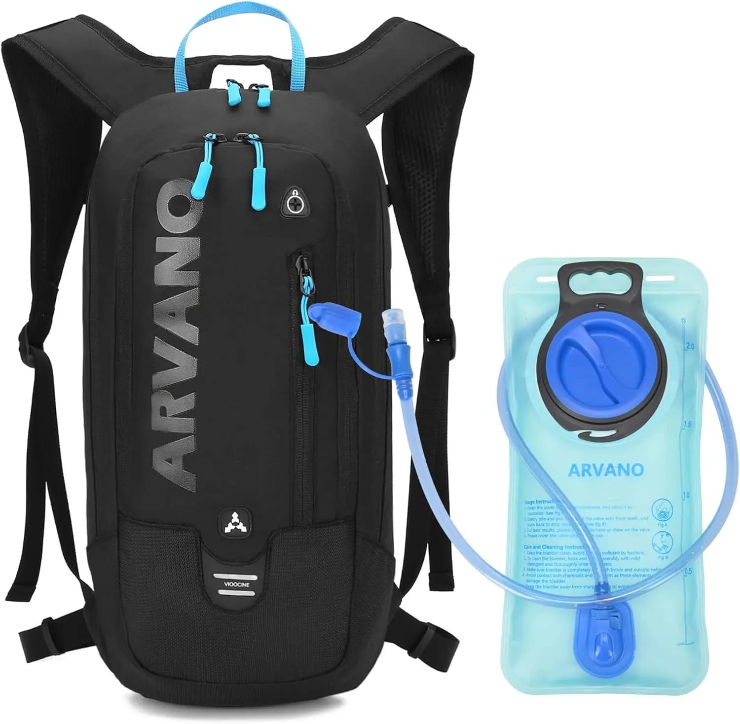 Water backpack 2 litre water slide, 6 litre light package for cycling, hiking, skiing