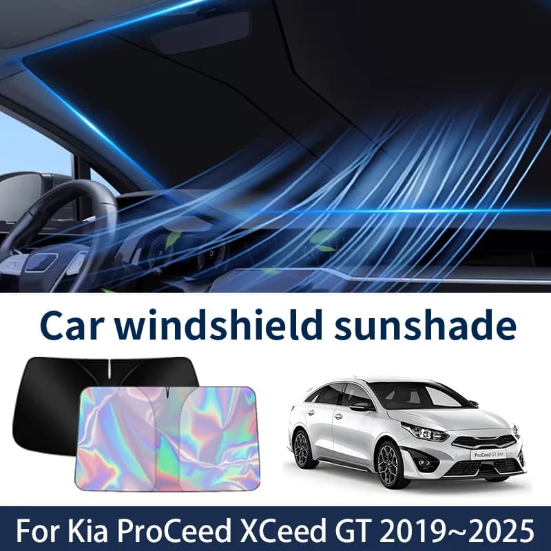 Parabrezza anteriore Parasole Per Kia ProCeed XCeed GT 2019 ~ 2025 2024 2023 Auto Visiera Parasole Isolamento termico Estate Accessori di Raffreddamento