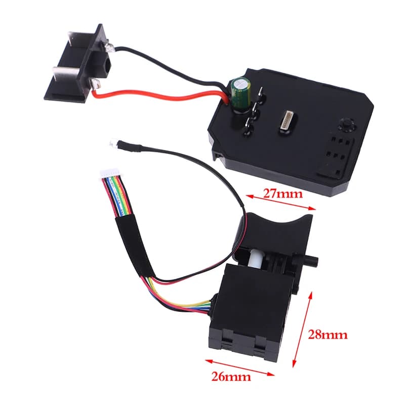 (Ce14)1Pc Control Board + 1Pc Switch 18V 21V Suitable For Dayi 2106 Brushless Machine Electric Wrench Motherboard Accessories