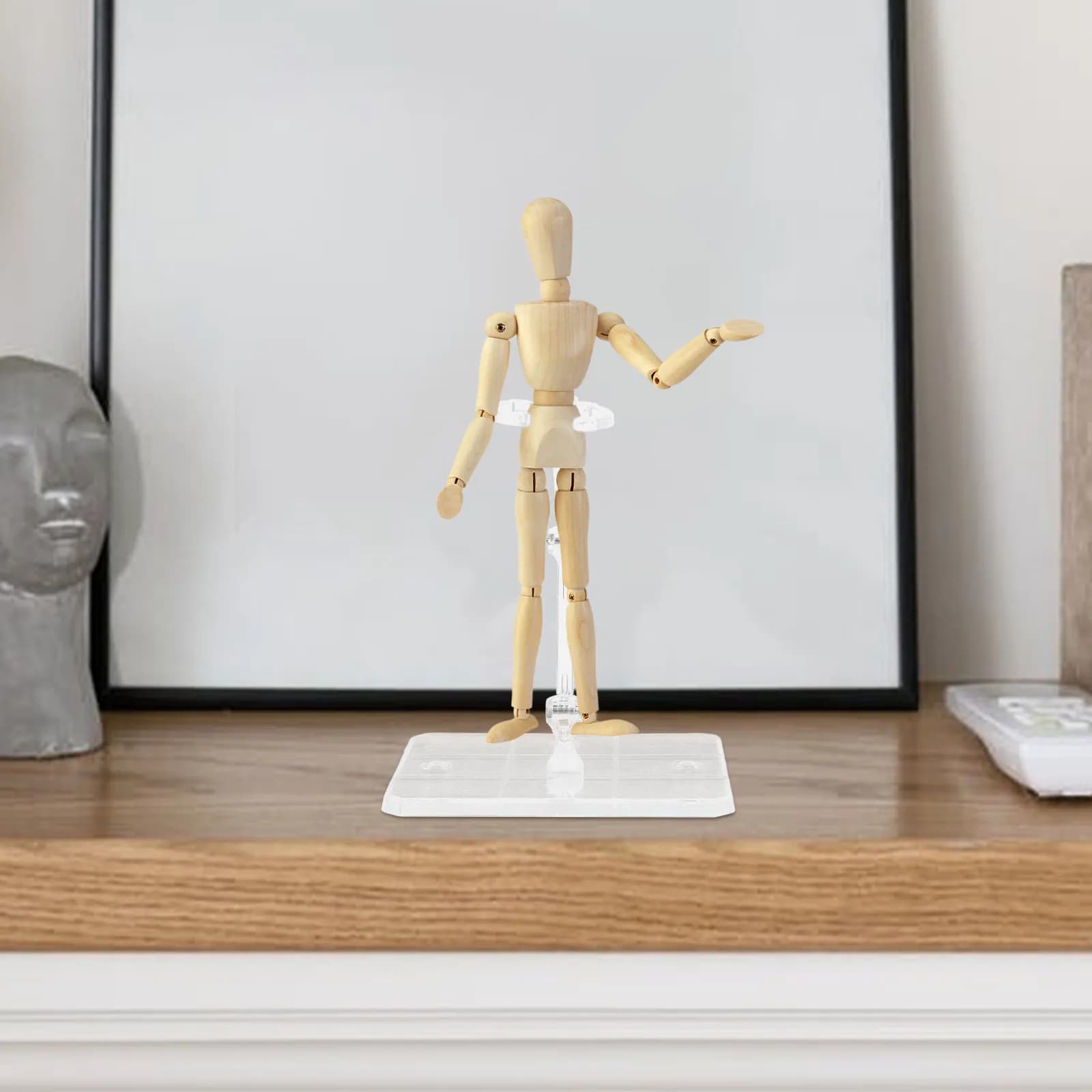 Set di 3 Supporti Regolabili per Action Figure, Base di Supporto in Plastica per Esposizione Stabile su Scrivania, Accessori per Espositori
