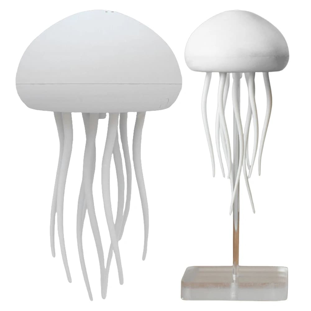 Lampada Notturna 3D a Forma di Medusa con Tentacoli Rotanti, Luce Creativa per il Sonno, Ricarica Type-C per Camerette dei Bambini