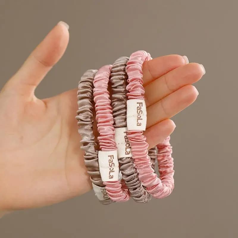Anello per Polsino Camicia, Clip Antiscivolo per Maniche, Cinturino di Fissaggio Polsino, Fascia Elastica per Capelli da Donna, 2 Pezzi