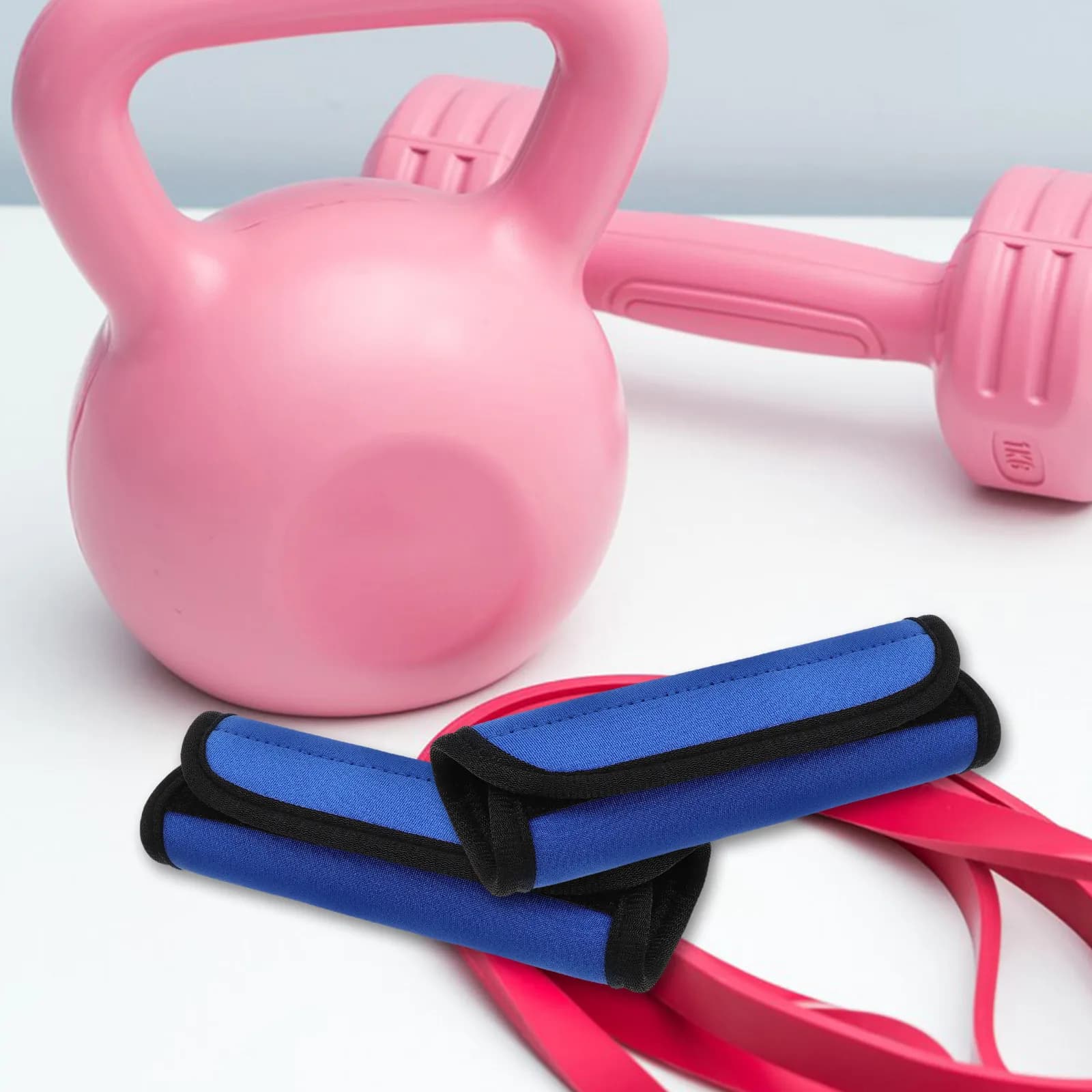 4 Pezzi Cuscinetti Protettivi Rimovibili Antiscivolo per Maniglie Orizzontali, Copertura per Maniglie Pull-Up, Cuscinetto per Hip Thrust con Bilanciere, Essenziali per la Palestra