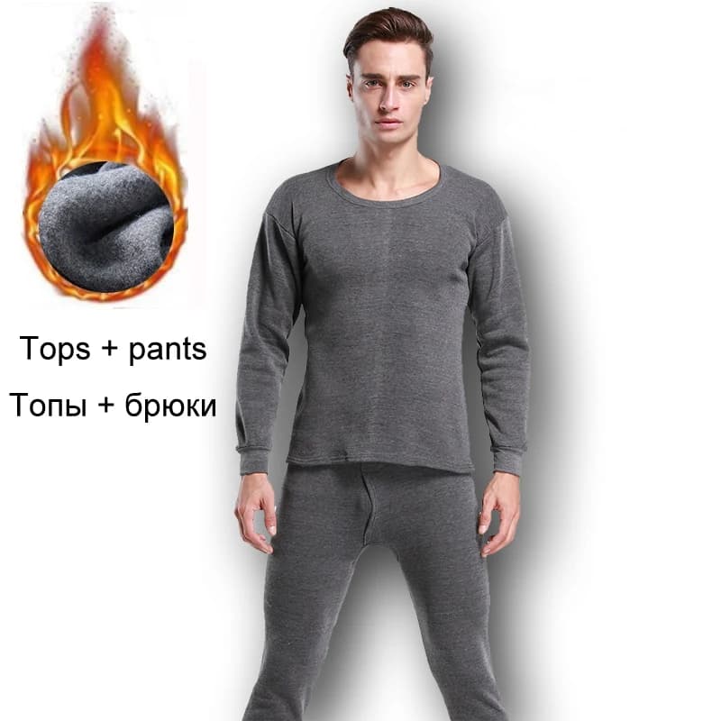 Men's Thermal Underwear Long Johns for Male Winter Thick Thermo Underwear Sets Winter Clothes Men Keep Warm Thick Thermal 4XL