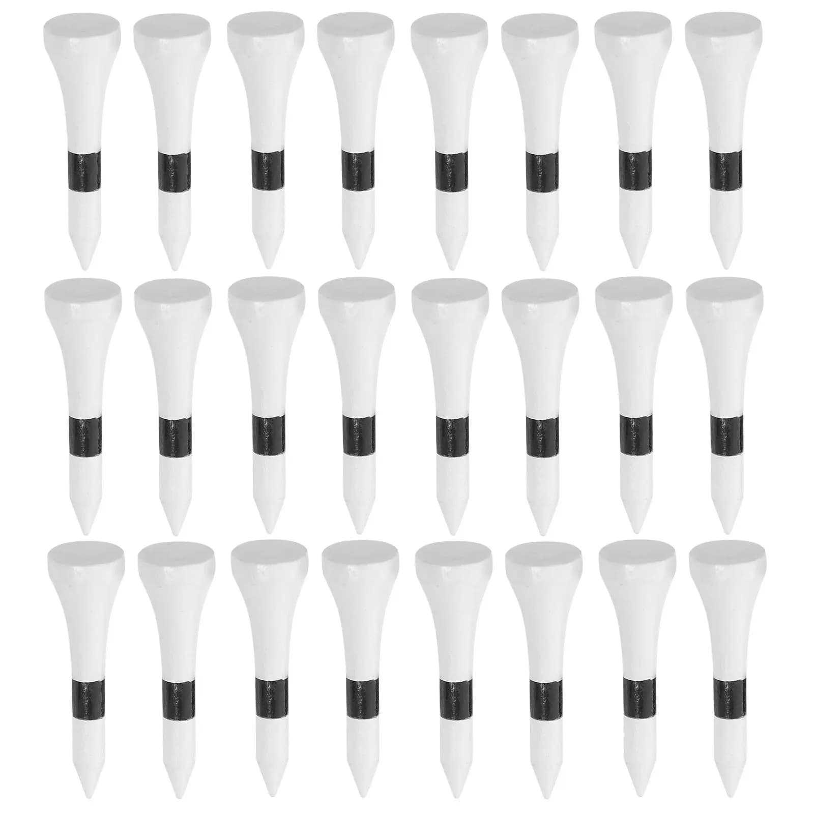 50 Pezzi Tee da Golf in Legno d'Acero Robusti da 38mm, Confezione Bulk, Tee Professionali a Basso Attrito per Precisione, per Campo Pratica, Esterni, Sabbia e Erba