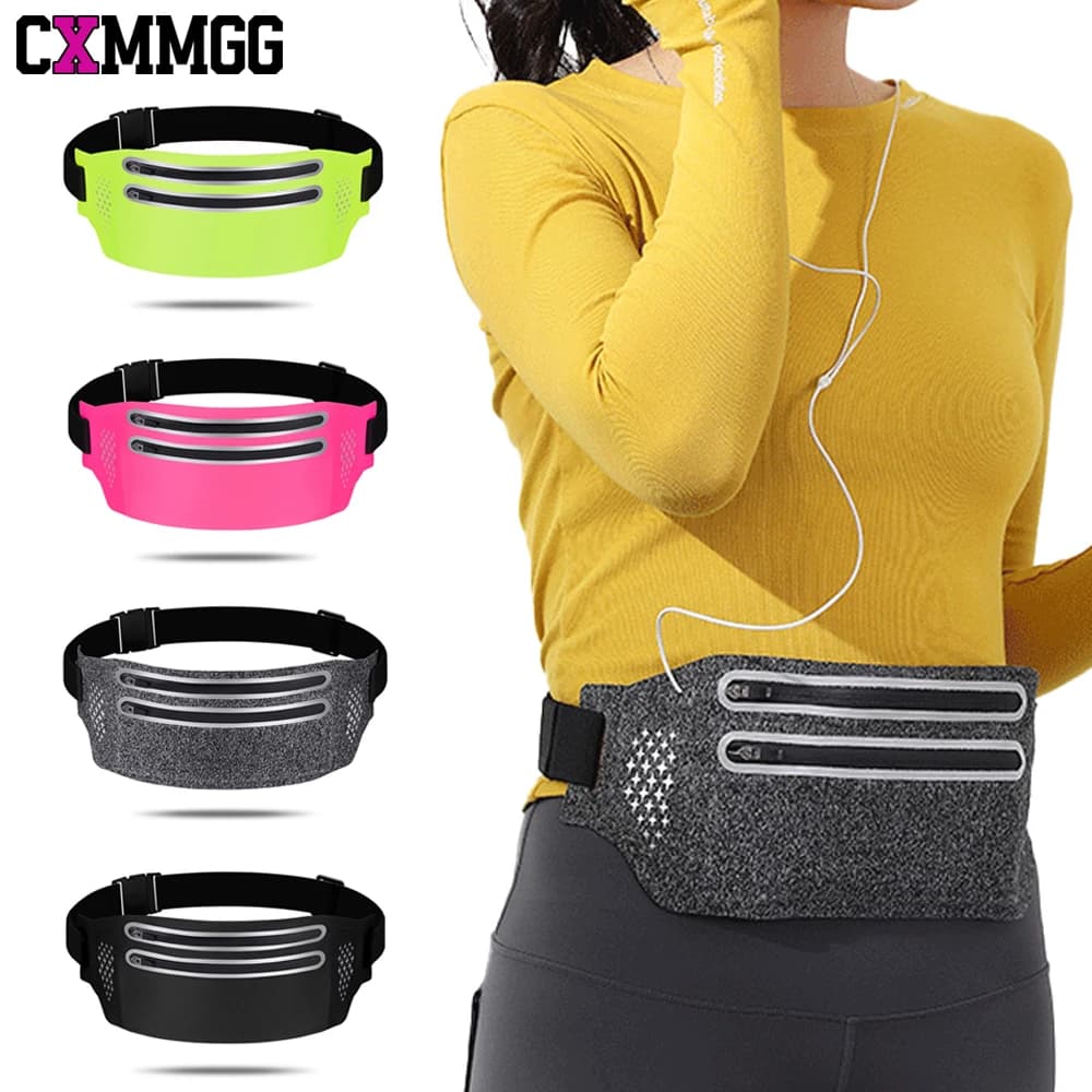 1 piece of bulk pack: waterproof shoulder bag and 2 zipper pockets, adjustable travel belt, sport for men and women