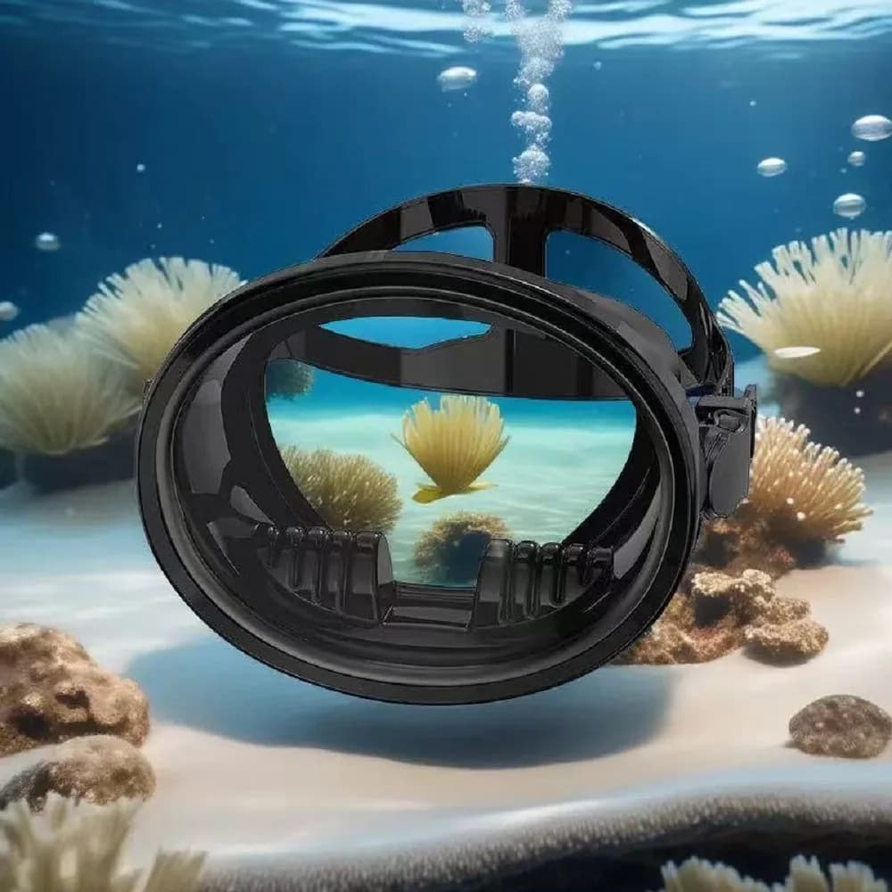 Scuba diving mask for adults Snorkeling glasses with HD view with large frame with tempered glass lens, swimming Underwater fishing and free diving