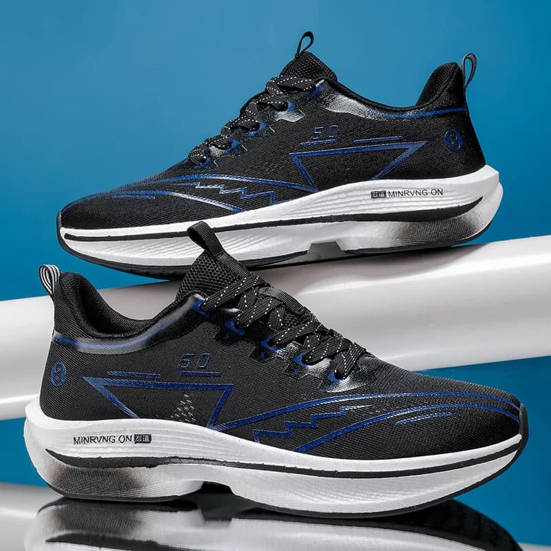 Scarpe da Corsa da Uomo con Piastra in Carbonio, Ammortizzazione Morbida, Assorbimento degli Urti, Sneakers Unisex Leggere Antiscivolo per Allenamento