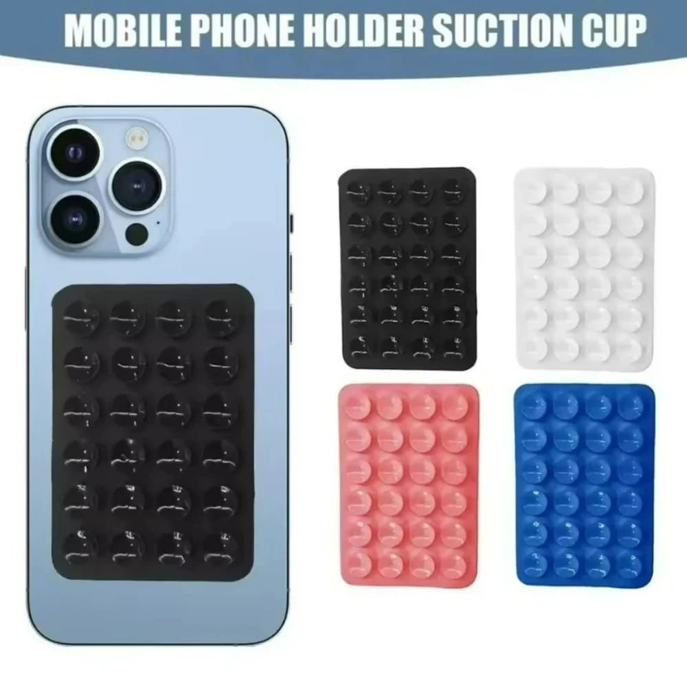 Supporto per Telefono in Silicone con Ventosa, Custodia per Telefono con Ventosa, Colori Pastello per Selfie e Video, Supporto Antiscivolo