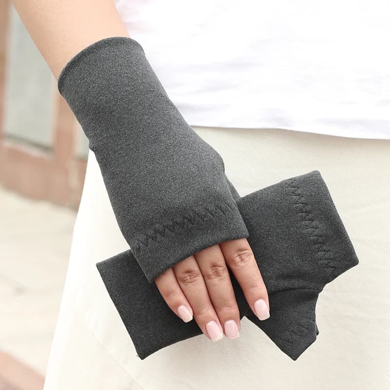 Hot half fingers gloves for outdoor winter sports for women and men, anti-slip students, cycling, gloves with bare fingers for cold office