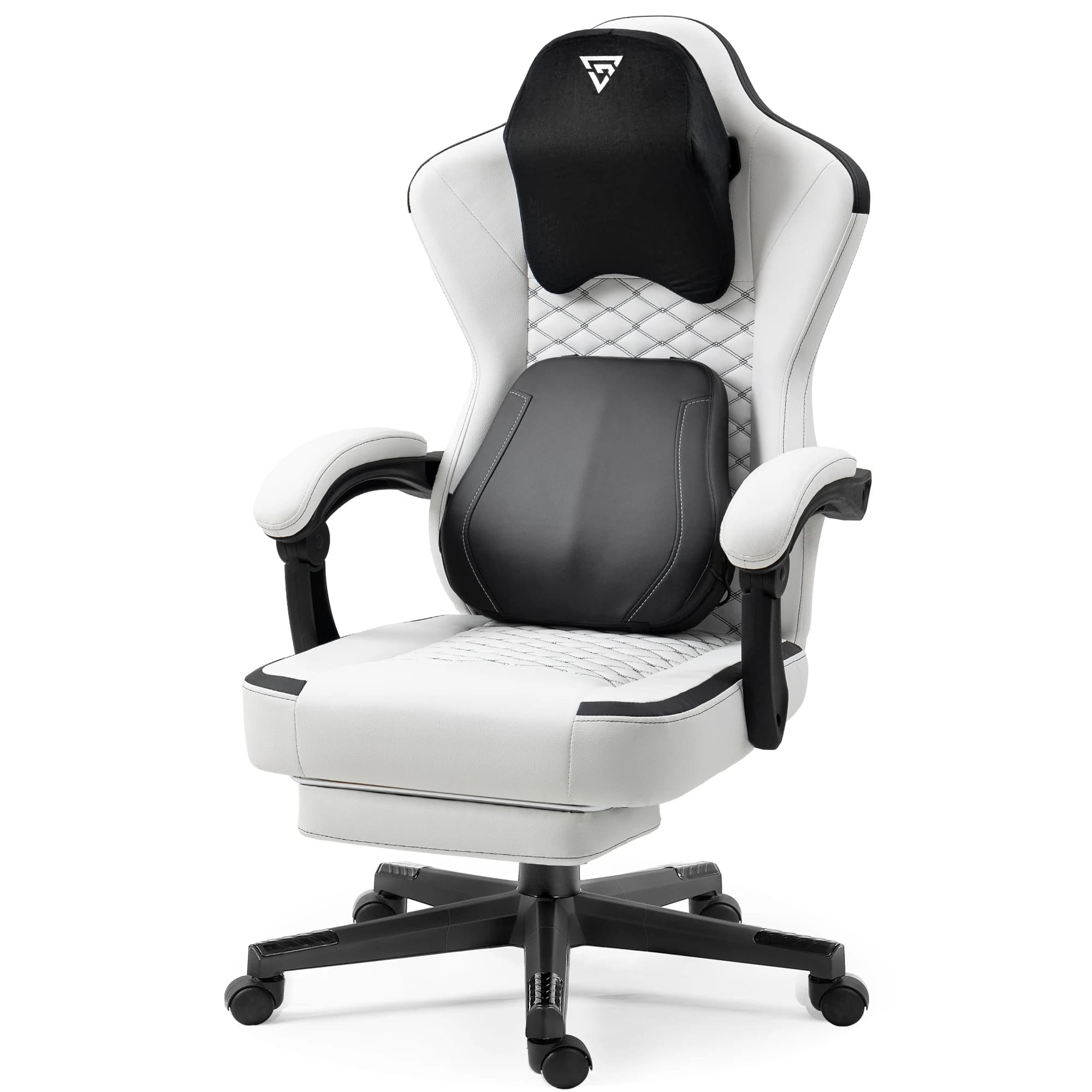 Sedia da Gaming Ergonomica Design Europeo, Telaio in Acciaio, Riscaldamento e Raffreddamento, Massaggio Lombare, Girevole, Altezza Regolabile, Molle Insacchettate