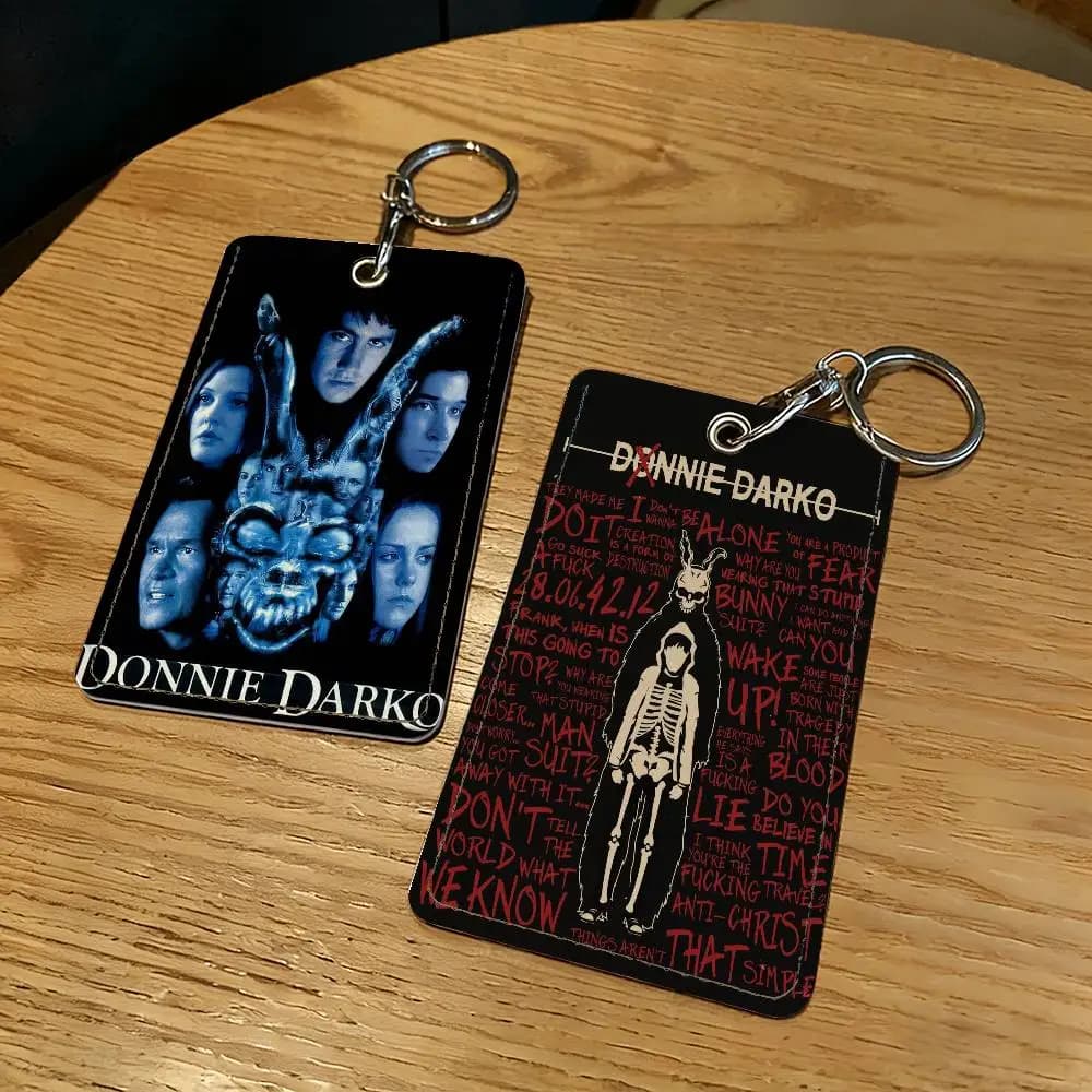Hot Movie Donnie D-Darko Porta carte Portachiavi Portachiavi Serratura per porta Custodia protettiva per regalo di sicurezza