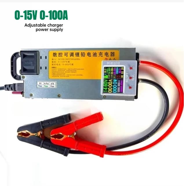 3-15V 3-100A 100A Caricatore regolabile 14.6V 12.6v 100A Polimero di litio per batteria agli ioni di litio Batteria al piombo