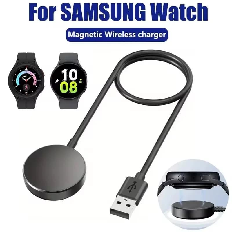 Caricabatterie wireless per orologio magnetico per Samsung Galaxy Watch 4 3 Cavo USB portatile Stazione dock di ricarica rapida per orologio attivo 2 1