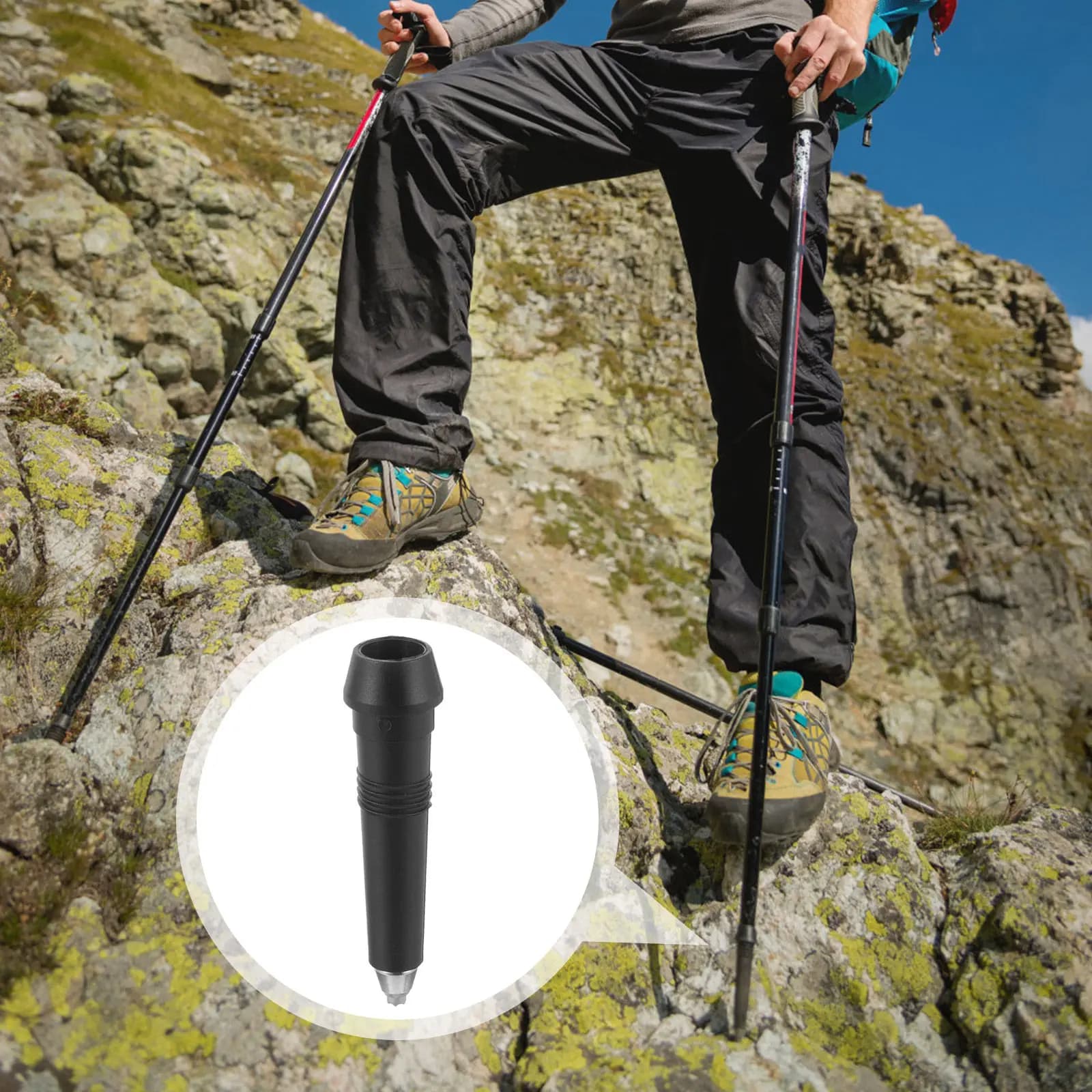 Tungsten Carbon Steel Spare Parts for Trekking Sticks, Stroller Sticks, Nordic Sticks, Urti Absorption, Anti-slip