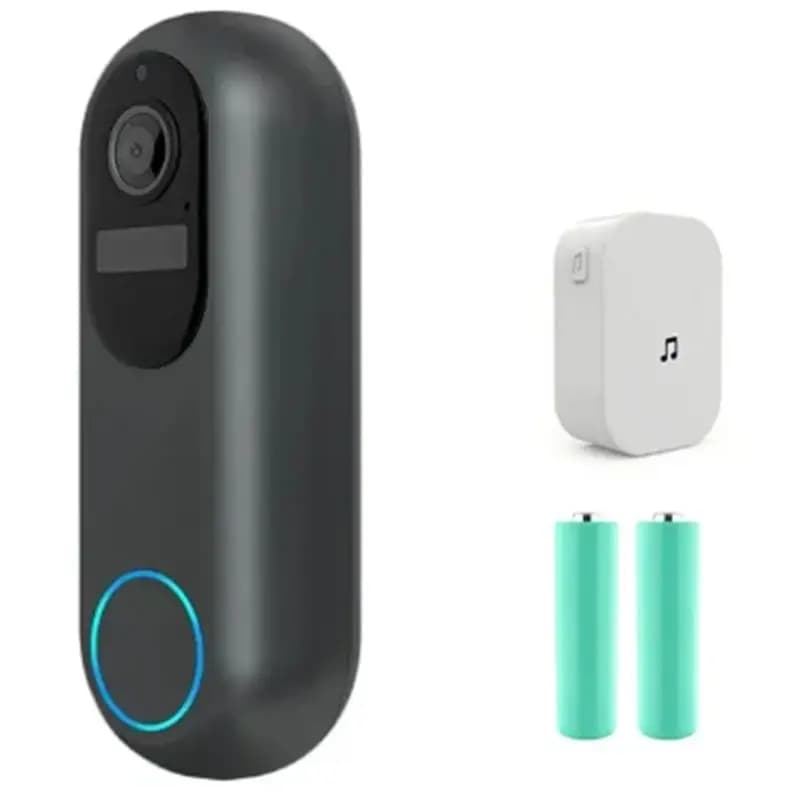 SEWS-WIFI Campanello wireless per porta, impermeabile, con visione notturna, videocamera per interfono domestico intelligente, presa americana