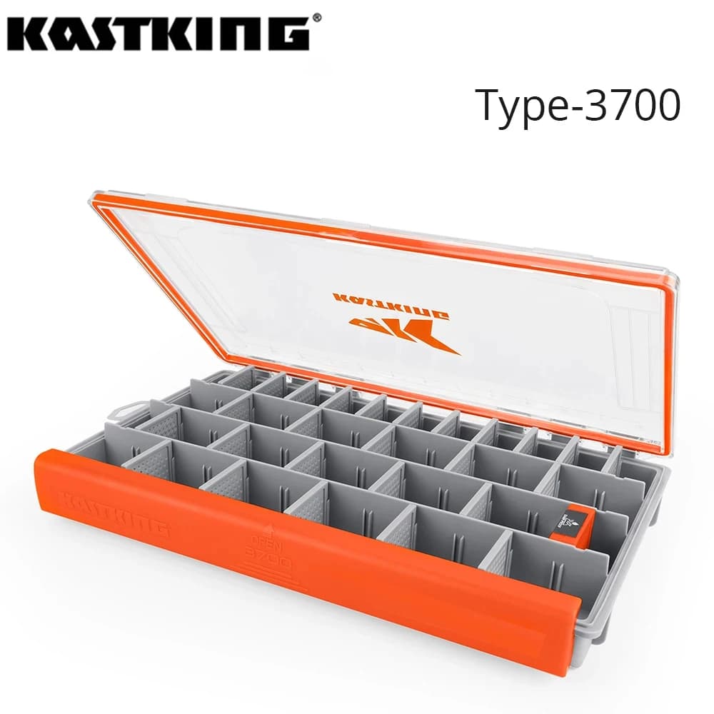 KastKing HyperSeal Waterproof Fishing Equipment Box 3600 and 3700 Trays for Equipment Organizer with Removable Dividers Box for baits
