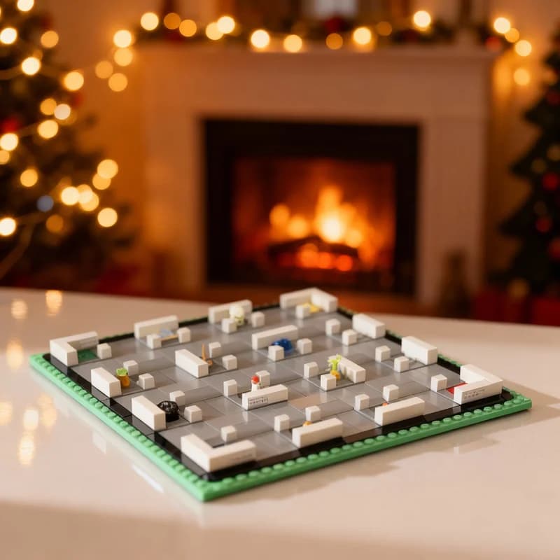 690 Pezzi MOC Giochi Labirinto, Blocchi da Costruzione, Giocattoli Architettonici, Assemblaggio Fai-da-Te, Idea Creativa, Mattoncini, Regali di Natale, Educazione