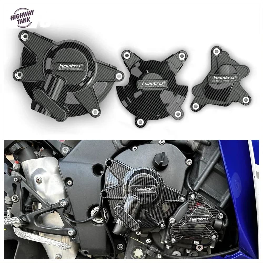 Copertura di protezione del motore per accessori moto per Yamaha YZF R1 2009-2014