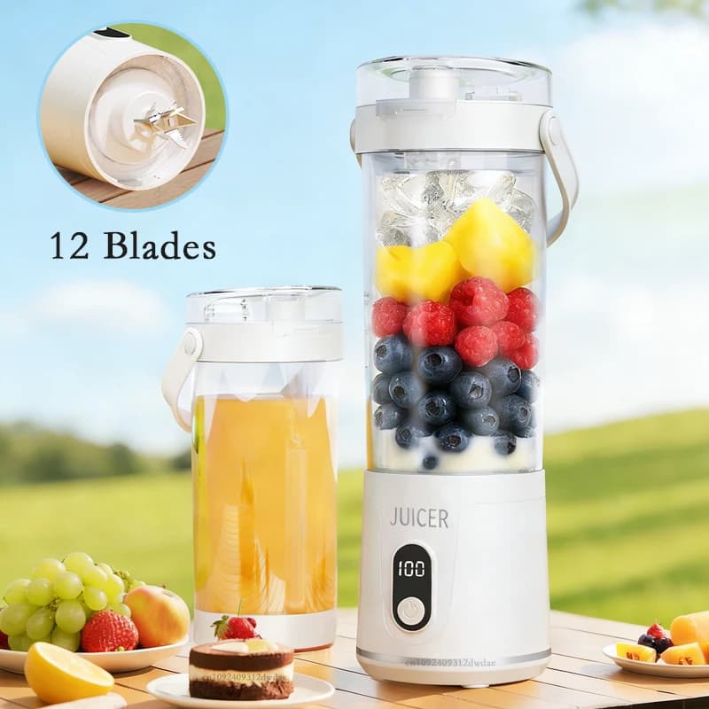 50W USB Rechargeable Electric juice mixer Rechargeable Spremiagrumi Cup Portable personal smoothie mixer Cup for outdoor juice mixer with support