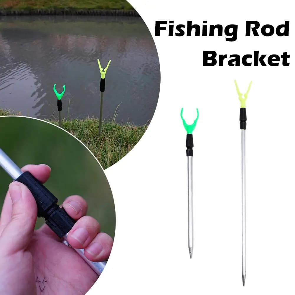 50/80 centimetri Bankstick Da Pesca Regolabile Estensibile Asta di Resto Telescopico Supporto Da Pesca Supporti Canna Da Pesca Staffa Accessori Per la Pesca