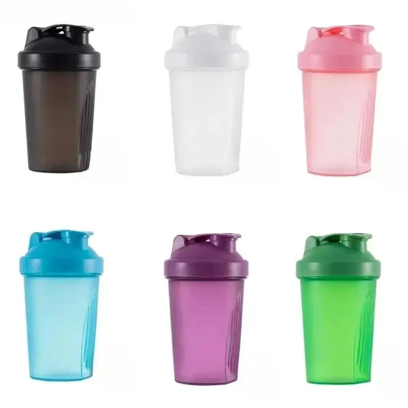 New bottle for 400 ml blender with stainless steel ball Plastic protein shakes without stagnated BPA for training powder Palestra Sport