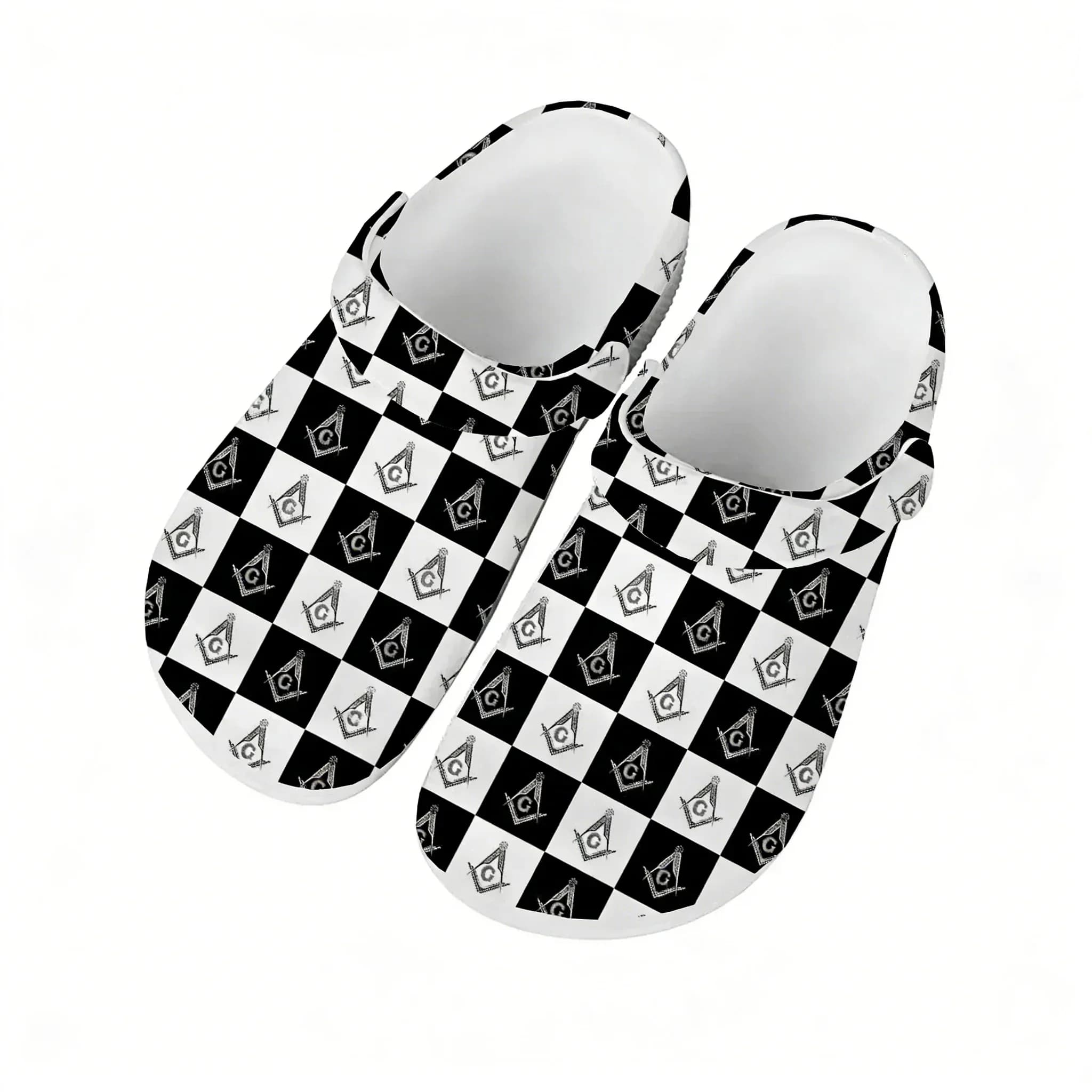 Masonic Mason Freemason Water Shoes Mens Womens High Quality Home Garden Clogs Customizd Sandals Beach Breathable Hole Slippers