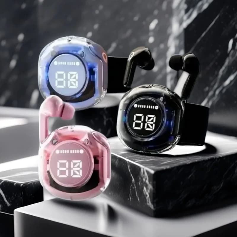 NEW Wireless T8 TWS Bluetooth 5.3, Gaming Sports Headphones with Noise Reduction, Powerful Low and Touch Control for Smartphone