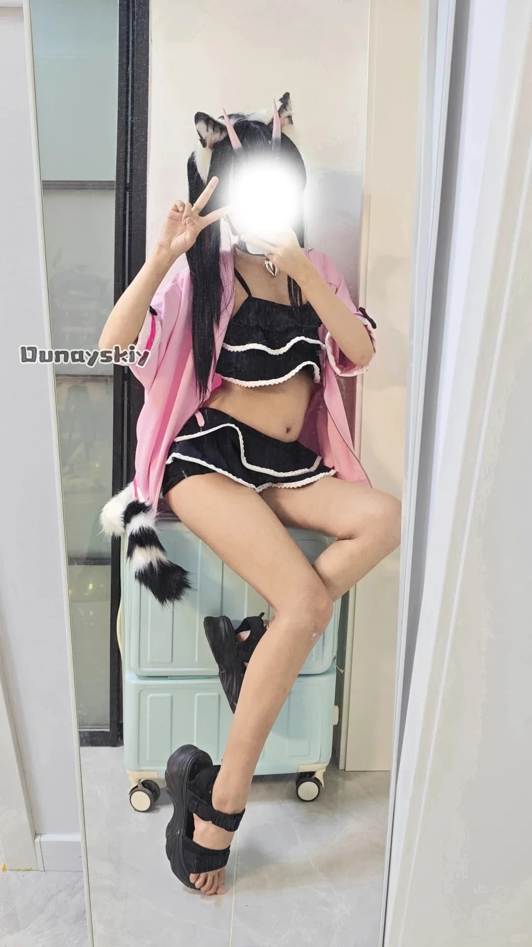 aBDSss*/La Principessa Cosmica Kaguya! Costume da Bagno Completo per Cosplay di Kagu Komezawa Nii Tsukimi Sakeyori Ayaha, Idol Virtuale, Set Completo per Roleplay Anime