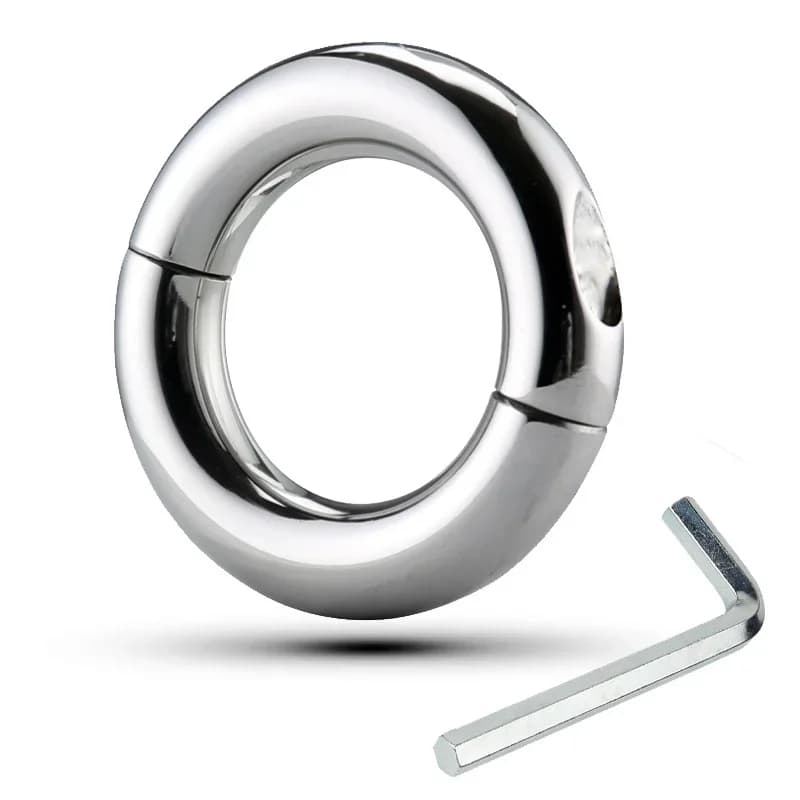 Anello del pene palla barella ritardo duraturo anello del rubinetto in metallo erotico Sex Shop scroto Restraint Rings giocattoli del sesso per gli uomini