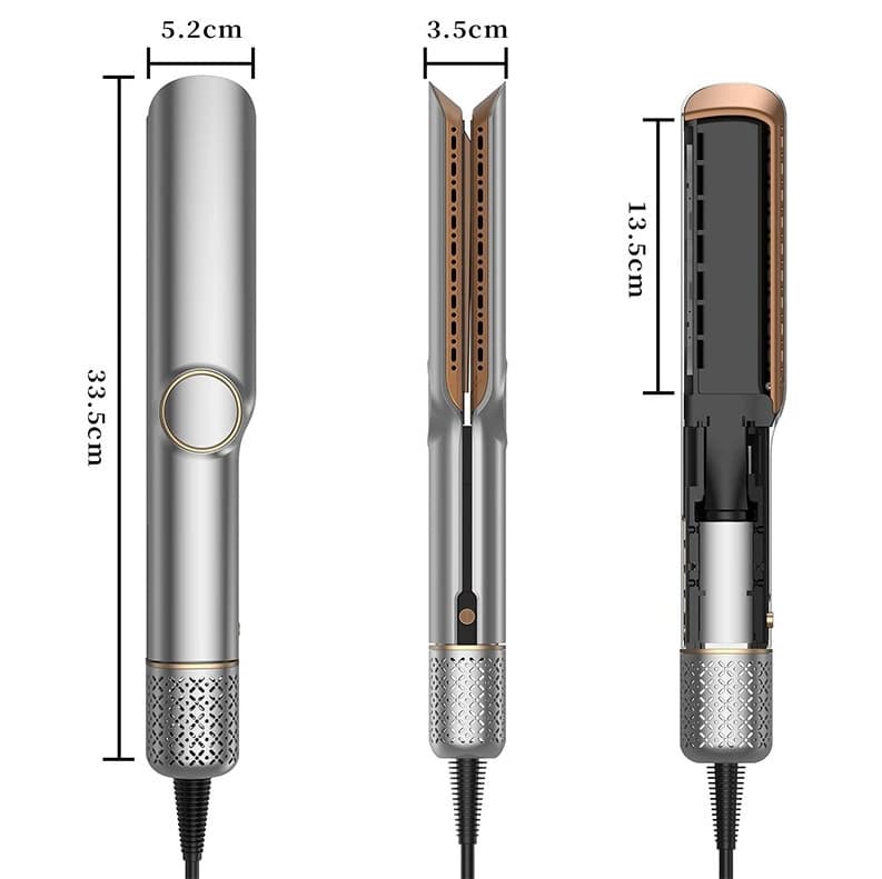 Pettine Asciugacapelli Z Airflow per Lisciare e Asciugare, Strumento per lo Styling dei Capelli a Doppio Uso (Bagnato/Asciutto) per Uso Domestico