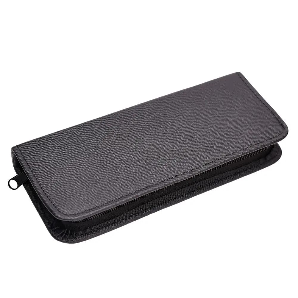 Custodia professionale per forbici/supporto per borsa per parrucchieri, scatola organizer portatile e durevole, nera (1 pezzo)