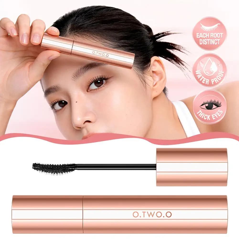 O.TWO.O 3D Mascara for Voluminous and Allung Eyelashes, Black, Extension Pro for Eyes, Cosmetics for Eye Eyelashes, Eyelash Brush Q5C7