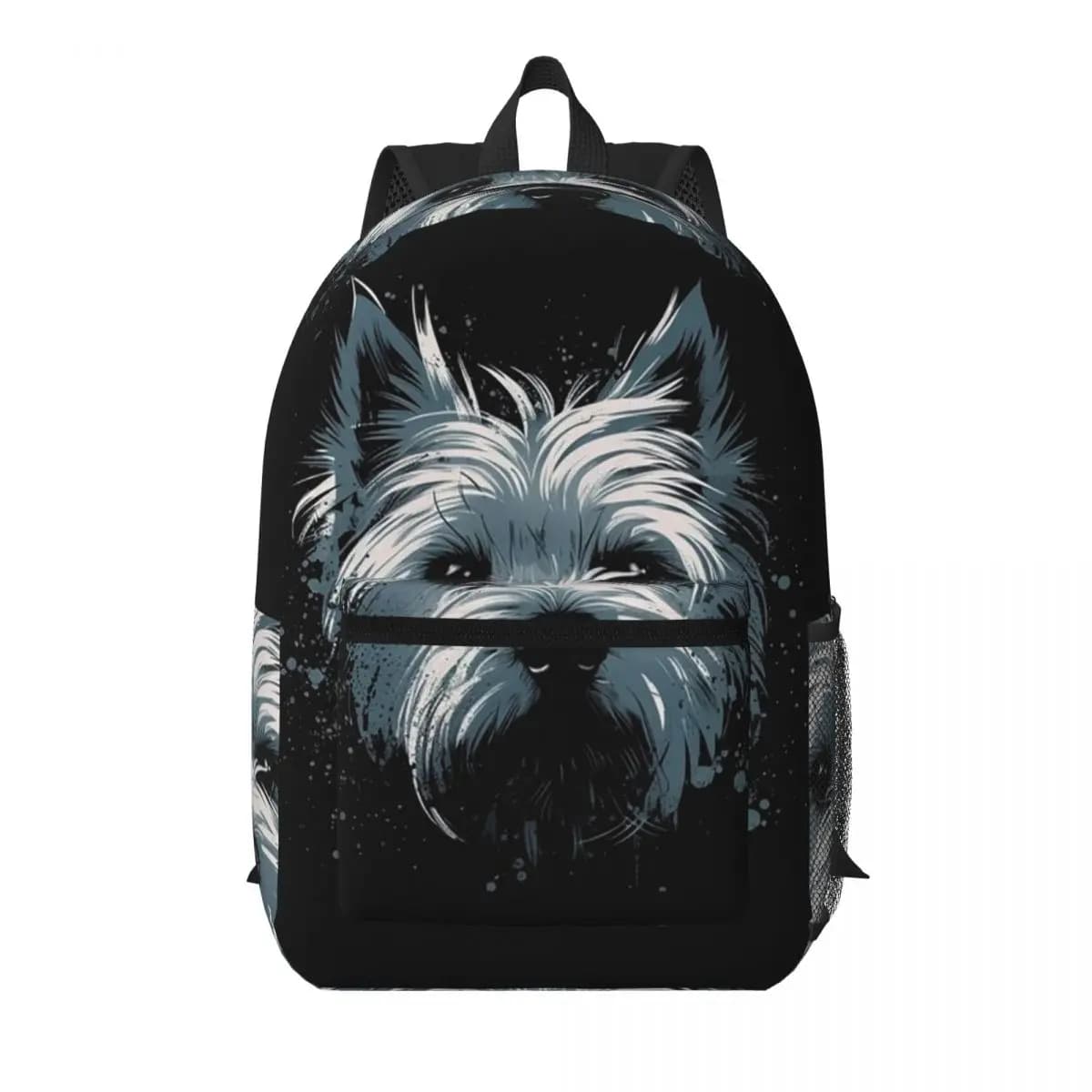 Westie Dog West Highland White Terrier Zaino per studenti Borsa da scuola Zaino da viaggio per escursioni per ragazzi e ragazze Borsa a tracolla