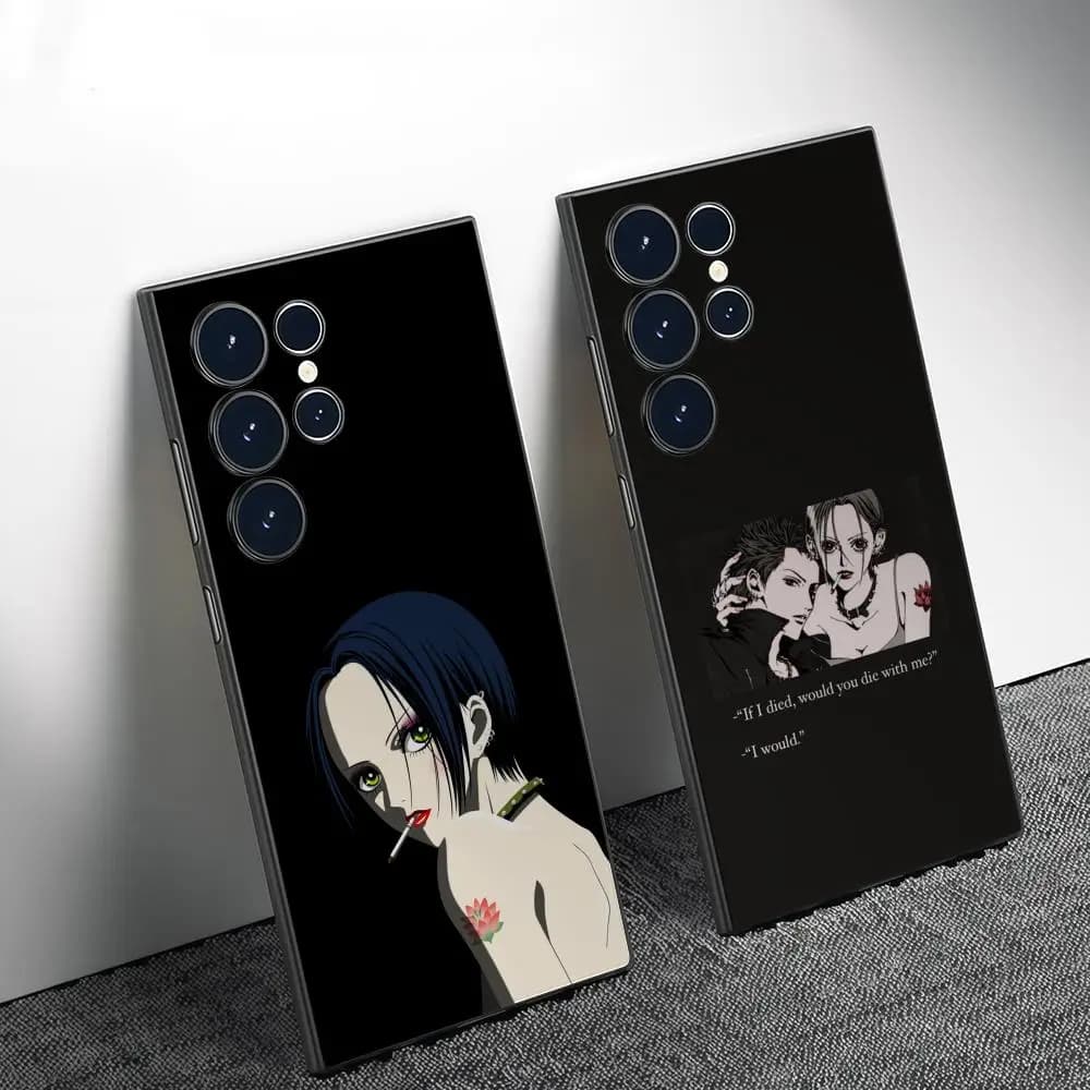 Anime Nana Osaki Phone Case For Samsung Galaxy S26 S25 S24 S22 S23 Ultra S21 S20 Plus Frosted Full Soft Case