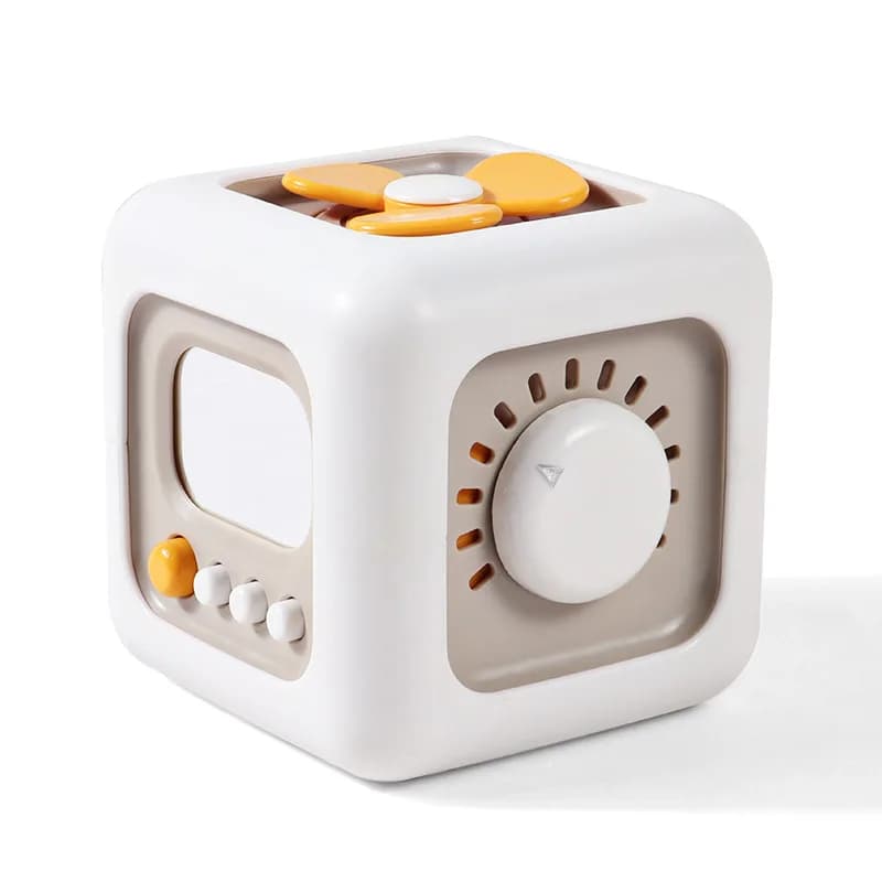 Busy Cube Montessori Toys Giocattoli sensoriali da viaggio per i più piccoli 1-3, imparare le abilità motorie fini | Regali per il primo compleanno Ragazzo 12 mesi +