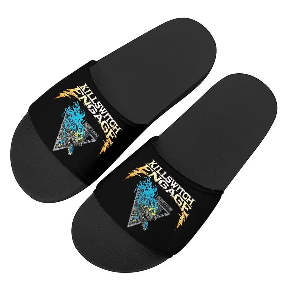 Killswitchs Engages Band Slippers Home Water Shoes Mens Womens Teenagers Outdoor Beach Pool Sandals Custom Summer Slipper