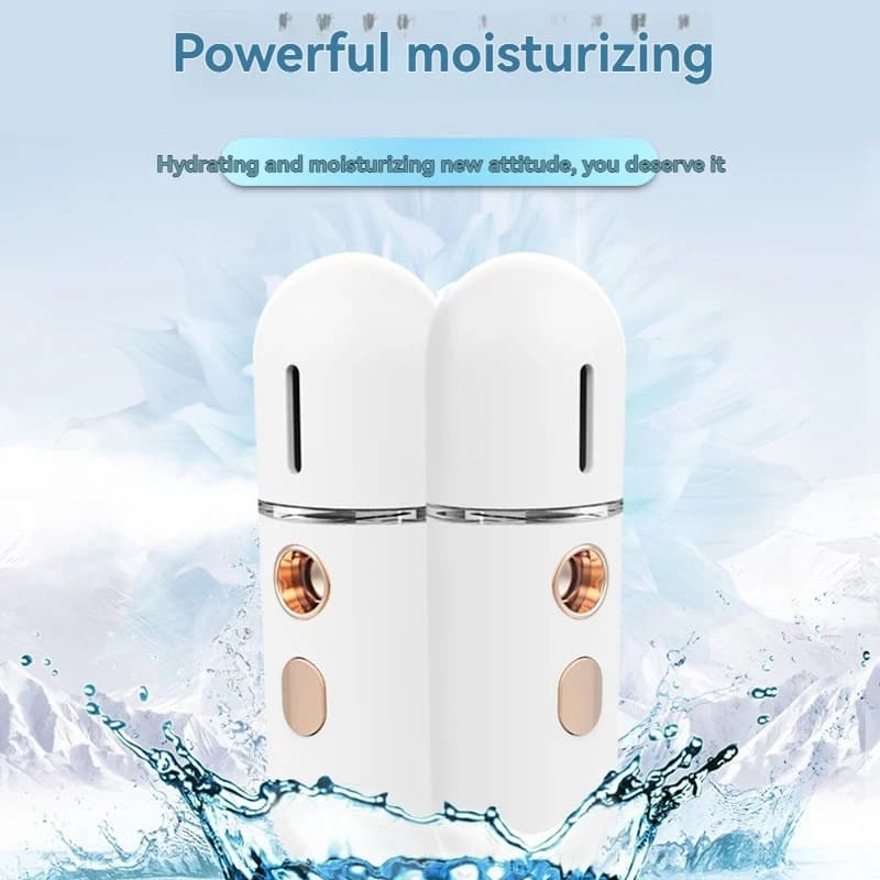 Mini umidificatore portatile ricaricabile USB Nano Mister Dispositivo per vaporizzare il viso Spray di bellezza Apparecchio idratante Apparecchio per spruzzo freddo