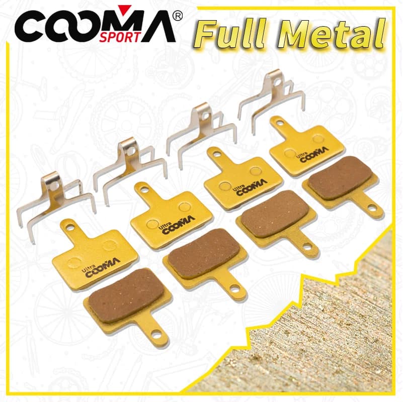 4 paia, pastiglie freno bicicletta E10.11 E11.11 P20.11 A10.11 per HD-M520/M521/M510/M500/M501, HD-M352/M350/M351/M330/M301, completamente in metallo