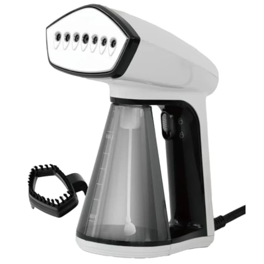 Vaporizzatore portatile per vestiti 1450W, riscaldamento rapido, attivazione automatica, compatto, da viaggio, per rimuovere le pieghe dai tessuti