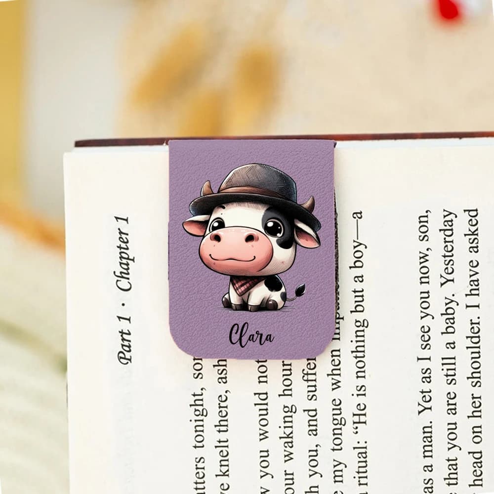 1 fermacarte romantico in pelle viola con stampa UV personalizzata con nome, per regali agli amici