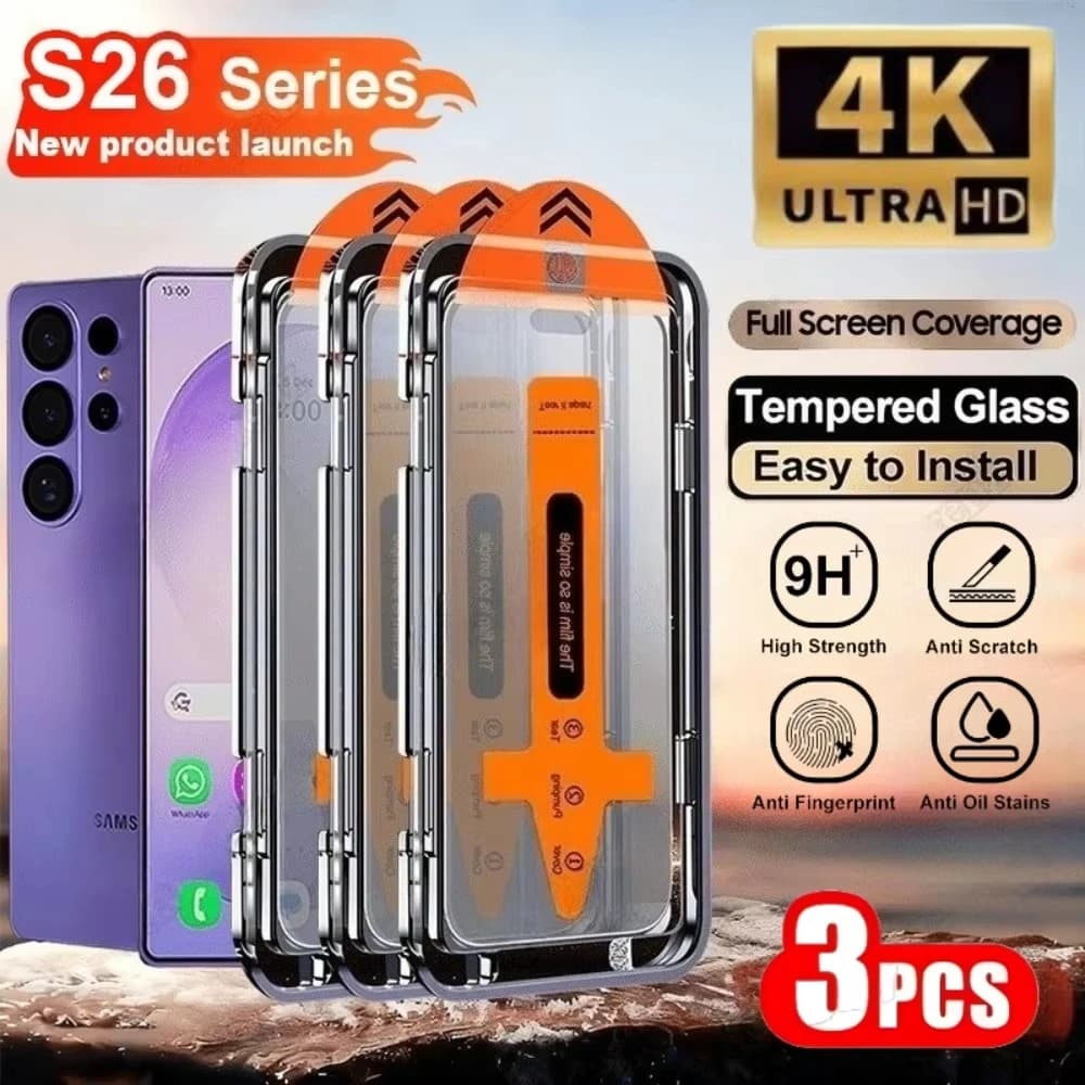 1-3PCS 8K HD Rivestimento oleofobo Protezione per lo schermo facile da installare per Samsung S26 Ultra Galaxy S26Ultra S 26 Pellicola in vetro temperato