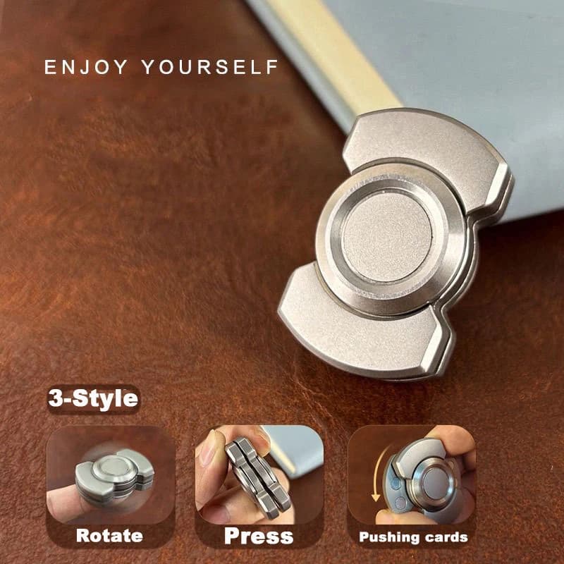 Metal Magnetic Slider Transform Spinner Push Card Mini EDC Stress Relief Fidget Toy For Adults Anti Anxiety